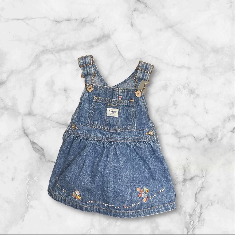 Vintage Y2K OshKosh Denim Overall Dress